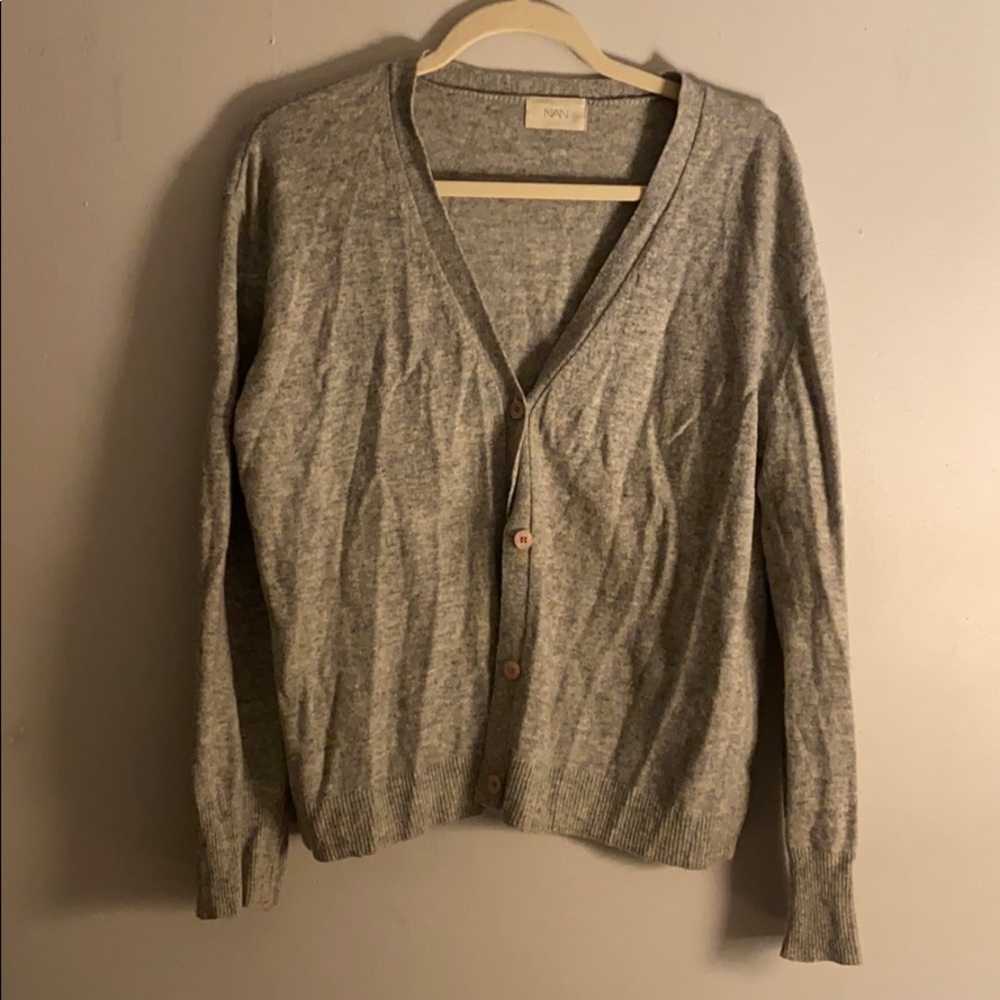 Grey cardigan